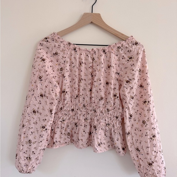 Madewell Sophia Top in Bouquet Floral Pink Women's Top Size‎ S - Picture 8 of 9